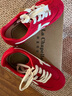 拉夏貝爾女鞋德訓鞋輕便休閑運動(dòng)鞋秋冬新款厚底減跑步鞋 大紅色  36 曬單實(shí)拍圖