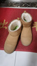 駱駝（CAMEL）雪地靴女冬季新款加絨保暖加厚棉鞋休閑懶人毛毛鞋 L23W275157駝色 40 曬單實(shí)拍圖