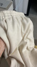 三彩2025冬季新款休閑褲松緊腰寬松直筒褲長(cháng)褲簡(jiǎn)約M 奶白色 M 160/68A 160/68A 曬單實(shí)拍圖