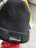 回力毛線(xiàn)帽男士秋冬季包頭保暖針織帽子嘻哈時(shí)尚潮牌顯臉小冷帽百搭 黑色 均碼 曬單實(shí)拍圖