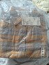 MUJI女式 法蘭絨 襯衫領(lǐng)長(cháng)袖襯衫  暗黃色格紋 M 曬單實(shí)拍圖