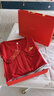 上海故事紅色本命年睡衣情侶裝一男一女純棉2025新款娃娃領(lǐng)結婚家居服禮盒 心念紅-女【禮盒裝】 M 曬單實(shí)拍圖