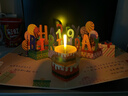 泓述新款3d立體生日賀卡高級感送女生巧克力吹蠟燭高顏值小眾輕奢可愛(ài)精致成品手工祝?？ㄆ湍信笥?【吹蠟燭許愿】可吹蠟燭音樂(lè )+燈光-可DIY年齡 曬單實(shí)拍圖