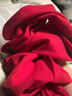 俞兆林騏驥紅紅圍巾年會(huì )定制刺繡logo中國紅女士冬季紅品圍巾紅色圍巾 曬單實(shí)拍圖