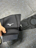 美津濃（MIZUNO）護膝護腿長(cháng)筒套運動(dòng)保護套男膝蓋小腿籃球足球跑步專(zhuān)用加長(cháng)款 黑色【兩只裝】 M 曬單實(shí)拍圖