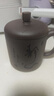 鮑鼎泰宜興紫砂杯 家用泡茶杯 大容量辦公喝水杯 帶把帶蓋 個(gè)性刻字 靜心 約500ml1只 曬單實(shí)拍圖