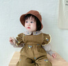 幼歌（YOUGE） 女童甜美立體花朵漁夫帽秋款嬰幼兒可愛(ài)時(shí)尚遮陽(yáng)帽 咖色 48cm(1-3歲/適應(yīng)頭圍46-50cm) 曬單實(shí)拍圖