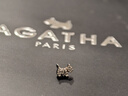 AGATHA/璦嘉莎 法蘭西小狗銀耳釘女 新年生日禮物送女友閨蜜高級感耳飾 曬單實(shí)拍圖