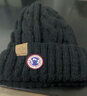 TUTORGOOSE帽子男冬季保暖加絨加厚毛線(xiàn)帽男款針織帽套頭帽冬天男士包頭帽潮 黑（加絨）楓葉標A247針 均碼 彈性（男女通用） 曬單實(shí)拍圖
