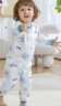 貝肽斯兒童睡衣套裝秋冬2025新款男童女童寶寶家居服純棉長(cháng)袖A類(lèi) 曬單實(shí)拍圖