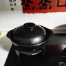 WCZ德國干鍋鍋具酒精爐小火鍋家用鍋仔鍋新式土砂鍋底座商用飯店 曜石黑特厚款+無(wú)蓋砂鍋  1.3L 23cm 曬單實(shí)拍圖