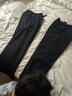 老爺車(chē)冬季中老年加厚加絨褲男寬松休閑褲老人保暖棉褲外穿爸爸褲直筒褲 冬季【黃金絨】黑灰 4XL 推薦150~160斤 曬單實(shí)拍圖