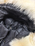 雪中飛2025秋冬羽絨服女中長(cháng)款寬松鵝絨狐貍毛領(lǐng)保暖女裝外套 寶石黑 M 曬單實(shí)拍圖