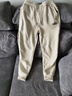 斐帝森猛哥哥哈倫褲子男士秋冬季加絨束腳休閑褲男生小腳直筒運動(dòng)衛褲男 灰白色（春秋款） 30 （建議100-110斤） 曬單實(shí)拍圖