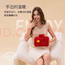 samply熱水袋可插手注水防爆灌水暖水袋女生毛絨可愛(ài)雙插手暖手袋 【送楓葉紅布套】方枕透明熱水袋 曬單實(shí)拍圖