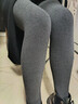 小野和子連褲襪女灰色打底褲顯瘦保暖外穿 深灰色 均碼 中厚絨-連腳 曬單實(shí)拍圖