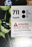 惠普（HP）711墨盒原裝適用機型T520 T120 T530繪圖儀 711B黑色雙支裝（80毫升*2）3WX02A 曬單實(shí)拍圖