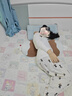 BabyWatch慢回彈貝殼孕婦枕護腰側臥睡托腹U型枕頭女神枕記憶枕-卡其拼 曬單實(shí)拍圖