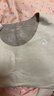 貓人兒童保暖內衣女童含羊絨蠶絲無(wú)痕背心帶胸墊發(fā)育期秋冬吊帶中學(xué)生 曬單實(shí)拍圖