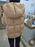 坦博爾泡芙羽絨服女短款脫卸帽秋冬保暖外套25新款5530520D松露橘粉155 曬單實(shí)拍圖