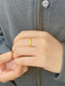 老廟黃金戒指莫比烏斯對戒女足金999求婚婚戒一對送女友老婆驚喜禮物 其它禮盒聯(lián)系客服處理 曬單實(shí)拍圖