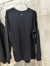 優(yōu)衣庫男裝女裝柔軟圓領(lǐng)T恤/休閑長(cháng)袖上衣25秋冬新款479783 09 黑色 L 曬單實(shí)拍圖