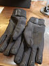 Naturehike挪客騎行手套男冬季加絨保暖手套戶(hù)外登山防風(fēng)防潑水防滑跑步手套 水墨黑 M 曬單實(shí)拍圖