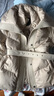 艾萊依【宋佳同款】鵝絨服女羽絨服25冬季新款高級收腰顯瘦小個(gè)子新年 乳灰米 S 【建議80-110斤】 155/80A 曬單實(shí)拍圖