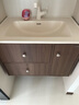 九牧（JOMOO）中古風(fēng)浴室柜智能原木洗手盆柜組合一體盆80cm A2763-14C1-Z1 曬單實(shí)拍圖