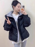 韻動(dòng)犸高端品牌新款黑色羽絨服女短款冬季短小韓版加厚外套小個(gè)子夾克 美拉德白【新國標90白鴨絨】 S （80-110斤） 曬單實(shí)拍圖