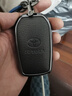 槍聲（gunshots）豐田漢蘭達鑰匙套銳放凱美瑞霸道普拉多酷路澤車(chē)用真皮殼包扣新款 豐田A款2鍵【掛件】- 深幽黑 - 曬單實(shí)拍圖