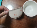 何佳功粉色蝴蝶結米飯碗少女心陶瓷高溫釉下彩家用甜品碗可烤箱可微波爐 蝴蝶結米飯碗4碗【2粉+2白】 曬單實(shí)拍圖