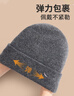 紅蜻蜓帽子男冬季防寒保暖毛線(xiàn)帽東北冬天防風(fēng)冷帽加絨防凍針織帽棉帽女 曬單實(shí)拍圖