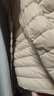 2025秋冬新款羽絨棉服女短款輕薄保暖內膽韓版修身時(shí)尚外套保暖衣 端莊典雅-米白 4XL 138-152斤 曬單實(shí)拍圖