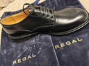 REGAL麗格T83C舒適輕便男士皮鞋固特異制法百搭休閑皮鞋男德比皮鞋 B(黑色) 41 曬單實(shí)拍圖
