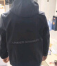 安德瑪運動(dòng)外套梭織夾克秋冬搖粒絨加厚戶(hù)外防風(fēng)跑步運動(dòng)上衣 黑色 2XL 曬單實(shí)拍圖