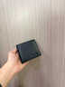 袋鼠錢(qián)包男士真皮短款2025新款商務(wù)頭層牛皮錢(qián)夾一體卡包薄款皮夾父親 燙印標-黑色 曬單實(shí)拍圖