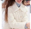 百圖（betu）女裝秋季新款羽絨服短款90%鴨絨小香風(fēng)羽絨外套女2509T05 米白 M 曬單實(shí)拍圖