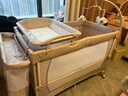 FORSUNNY嬰兒床多功能可折疊可移動(dòng)拼接床0-3歲新生兒寶寶搖搖床升降調節 秋錦 嬰兒床帶床墊尿布臺蚊帳可變搖籃搖床 嬰兒用品滿(mǎn)月禮物活動(dòng)曬圖送護脊椰棕床墊 曬單實(shí)拍圖