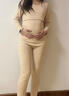 ARTFULMOM孕婦秋冬保暖內衣女冬季加絨加厚德絨保暖衣新款哺乳秋衣秋褲套裝 膚色 L 曬單實(shí)拍圖