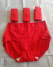 都市麗人本命年馬年女士紅色內褲女純棉高腰收腹大碼鴻運三角褲4條XL 曬單實(shí)拍圖