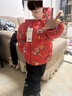 巴拉巴拉童裝兒童羽絨服男童女童2025新款春裝拜年服紅色國風(fēng)寶寶外套加厚 曬單實(shí)拍圖