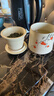 初伍汝窯茶杯茶水分離陶瓷辦公室泡茶杯禮盒裝個(gè)人專(zhuān)用年會(huì )節日送禮物 曬單實(shí)拍圖