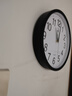北極星（POLARIS）掛鐘時(shí)尚創(chuàng  )意客廳鐘表靜音簡(jiǎn)約石英鐘30cm 2842黑色 曬單實(shí)拍圖