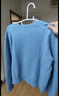 優(yōu)衣庫童裝女童souffle yarn舒芙蕾開(kāi)衫長(cháng)袖毛衣外套478173 62 粉藍色 160 曬單實(shí)拍圖