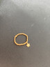 六福珠寶黃金戒指童心星星足金蹦迪珠彈力戒 計價(jià)GJG0162DS 約0.90克 曬單實(shí)拍圖