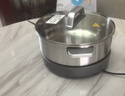 美的（Midea）0涂層電火鍋不銹鋼火鍋專(zhuān)用鍋分體可拆全鋼速沸電火鍋電熱鍋多功能鍋6.5L電煮鍋多用途鍋HGS30G1 曬單實(shí)拍圖