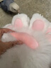 綻晴可愛(ài)貓爪手套 毛絨玩具公仔貓爪玩偶可愛(ài)毛絨貓爪手套少女生日 一支貓貓爪無(wú)指甲款白色粉色配色加無(wú)塵袋【收藏商品優(yōu) 曬單實(shí)拍圖