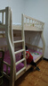 鄰雅軒實(shí)木上下床雙層床兩層高低床雙人床小戶(hù)型兒童床上下鋪木床子母床 原木色爬梯款【單床+書(shū)架+床墊】 上鋪寬115下鋪寬135 曬單實(shí)拍圖