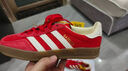 阿迪達斯GAZELLE INDOOR 三葉草 男女鞋 低幫 休閑鞋 IF1808 紅白 37 曬單實(shí)拍圖